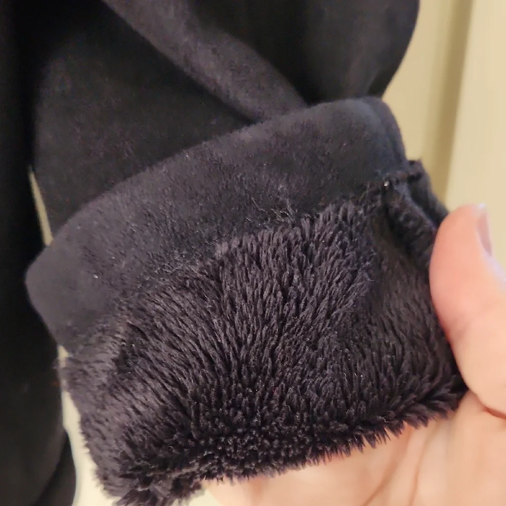 Claiborne Men's Black Faux Suede Jacket LG